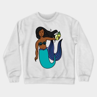 Mermaid Illustration Crewneck Sweatshirt